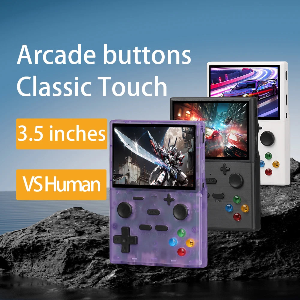 XGB35 Game Console 40000+Games 3.5'' Hd screen Wireless dual controller, two-player battle Play games on TV  Linux System