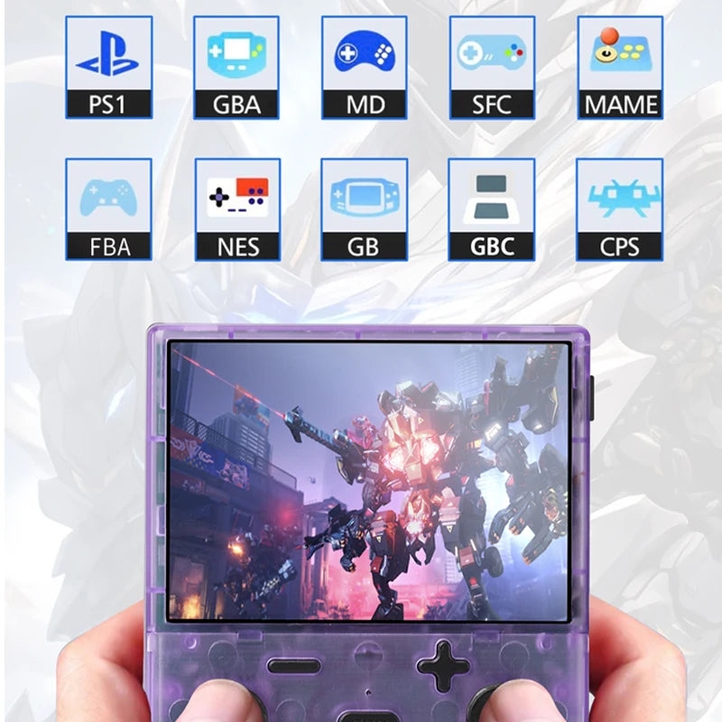 XGB35 Game Console 40000+Games 3.5'' Hd screen Wireless dual controller, two-player battle Play games on TV  Linux System