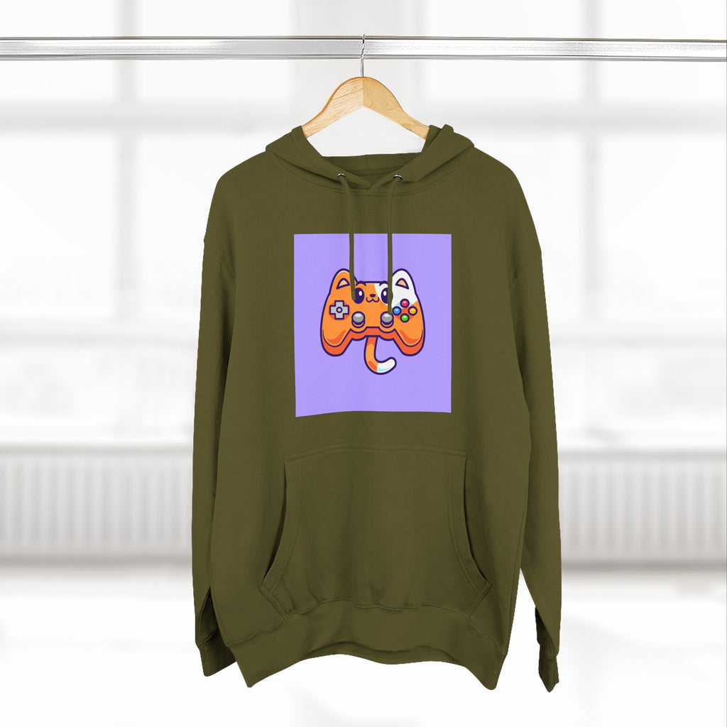 Three-Panel Fleece Hoodie