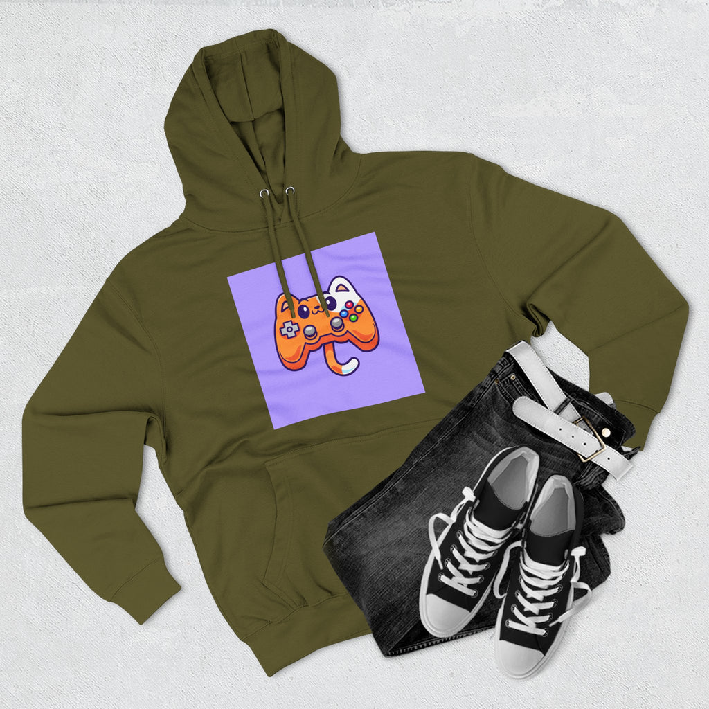 Three-Panel Fleece Hoodie
