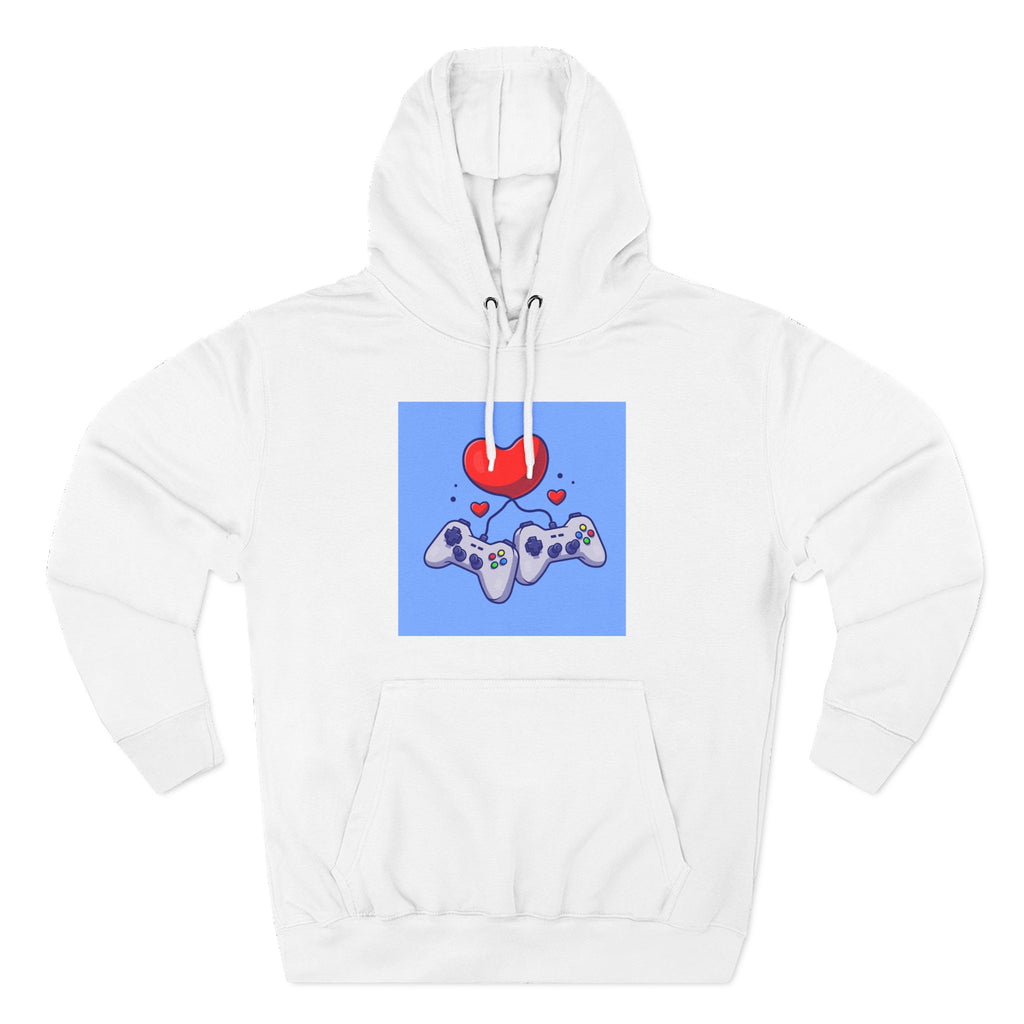 Gamers' Love Hoodie: Cozy Fleece for Gaming Enthusiasts, Video Game Gift, Unisex Gamer Apparel, Casual Hoodie, Gaming Merchandise