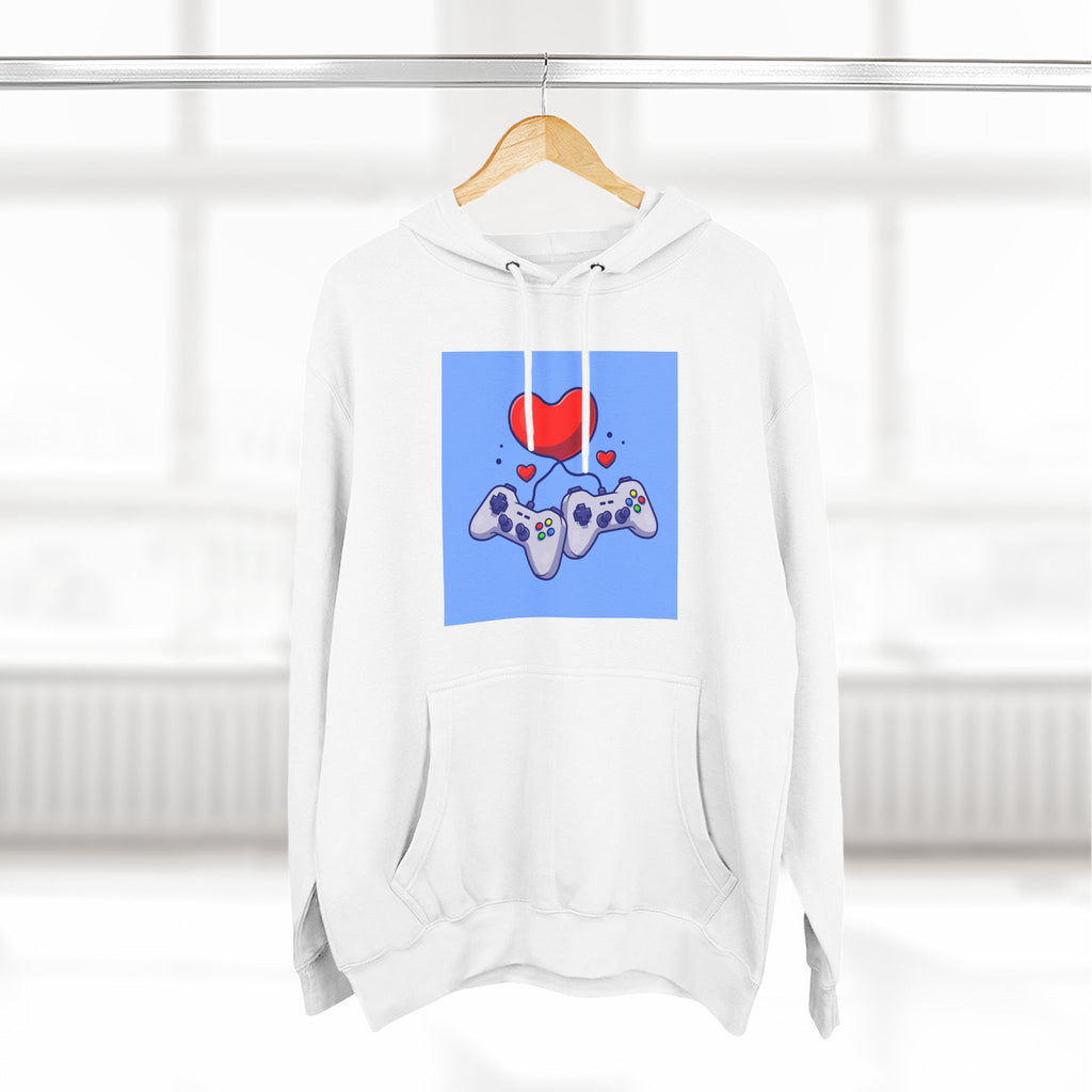 Gamers' Love Hoodie: Cozy Fleece for Gaming Enthusiasts, Video Game Gift, Unisex Gamer Apparel, Casual Hoodie, Gaming Merchandise