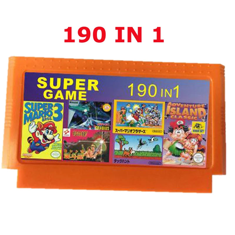 190 in 1  8 bit 60 pins Game Card