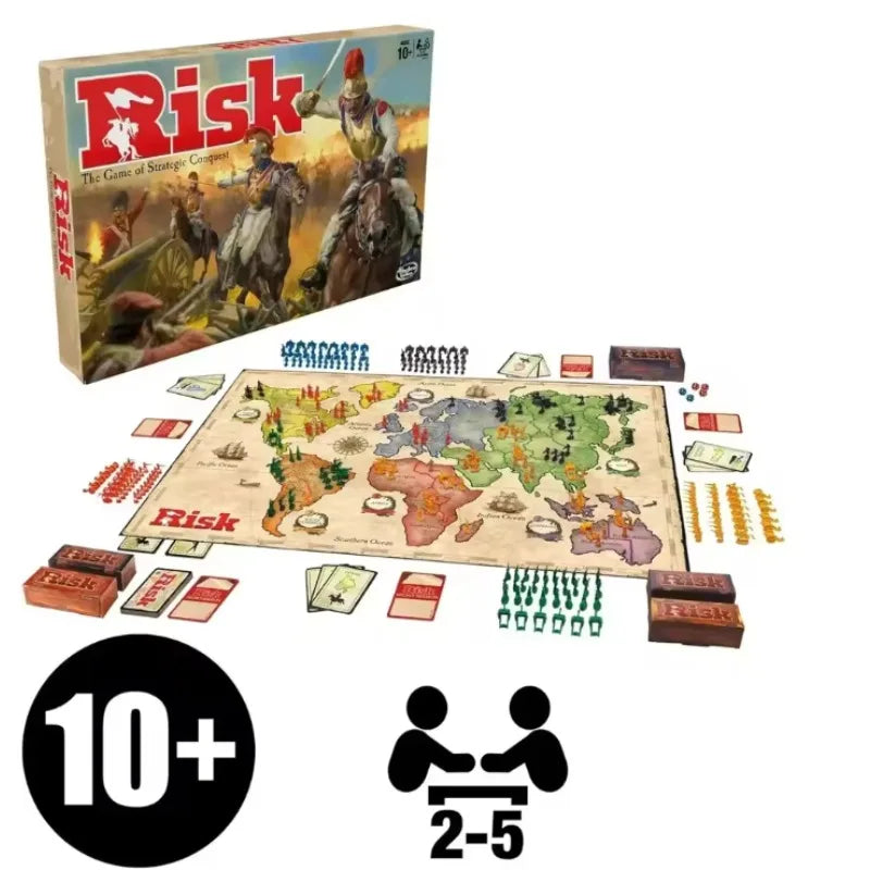 +Explosive Risk Strategic Conquest Board Game, 2 - 5 Players Fun for Age 10+ Teens, Adults & Families