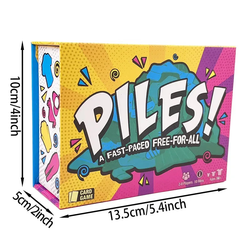 Piles - Card Games - Family Games - for Kids 8 and Up - for Adults - Family Game Night - Travel & Memory Game - Party Game