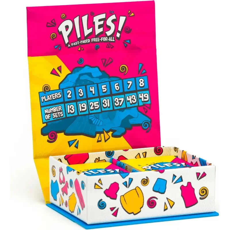 Piles - Card Games - Family Games - for Kids 8 and Up - for Adults - Family Game Night - Travel & Memory Game - Party Game