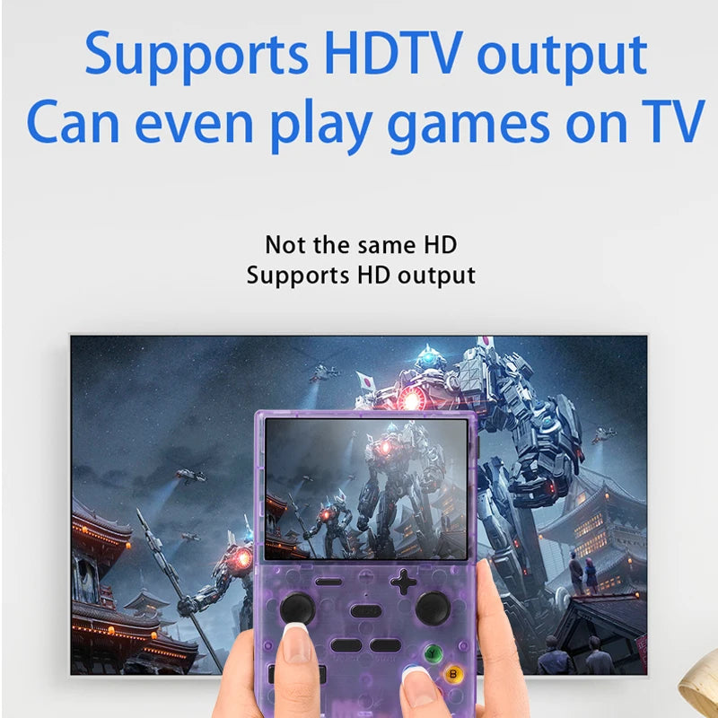 XGB35 Game Console 40000+Games 3.5'' Hd screen Wireless dual controller, two-player battle Play games on TV  Linux System