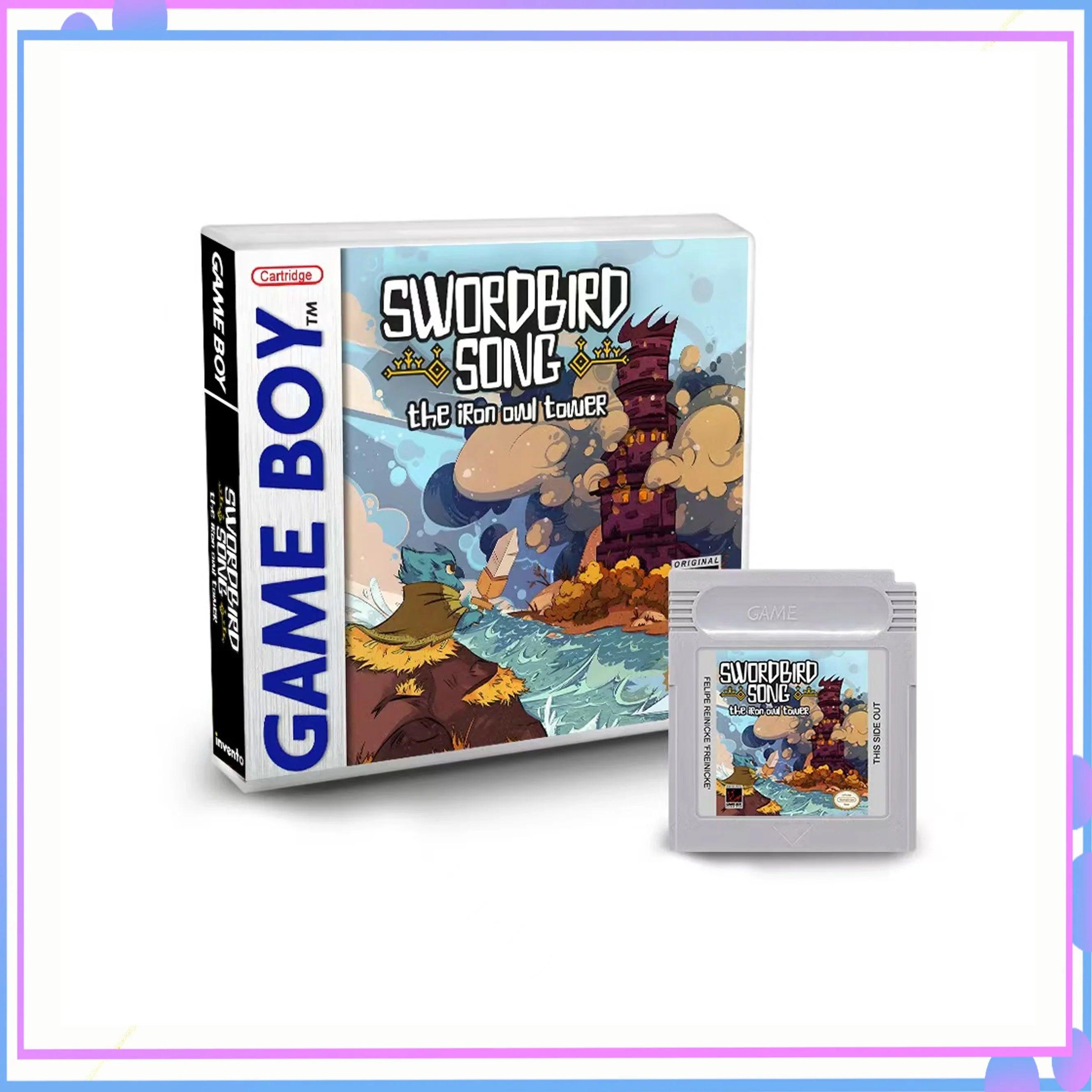 GBC Game Card Game Boy Game for  Swordbird Song Classic Handheld Game Fantasy Adventure Retro Game Lover High Compatibility