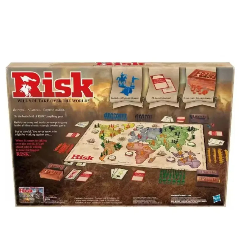 +Explosive Risk Strategic Conquest Board Game, 2 - 5 Players Fun for Age 10+ Teens, Adults & Families